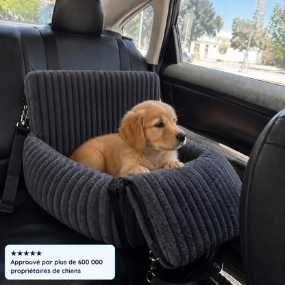 MrFluffyFriend® - Siège Auto Douillet & Sécurisé pour Chien