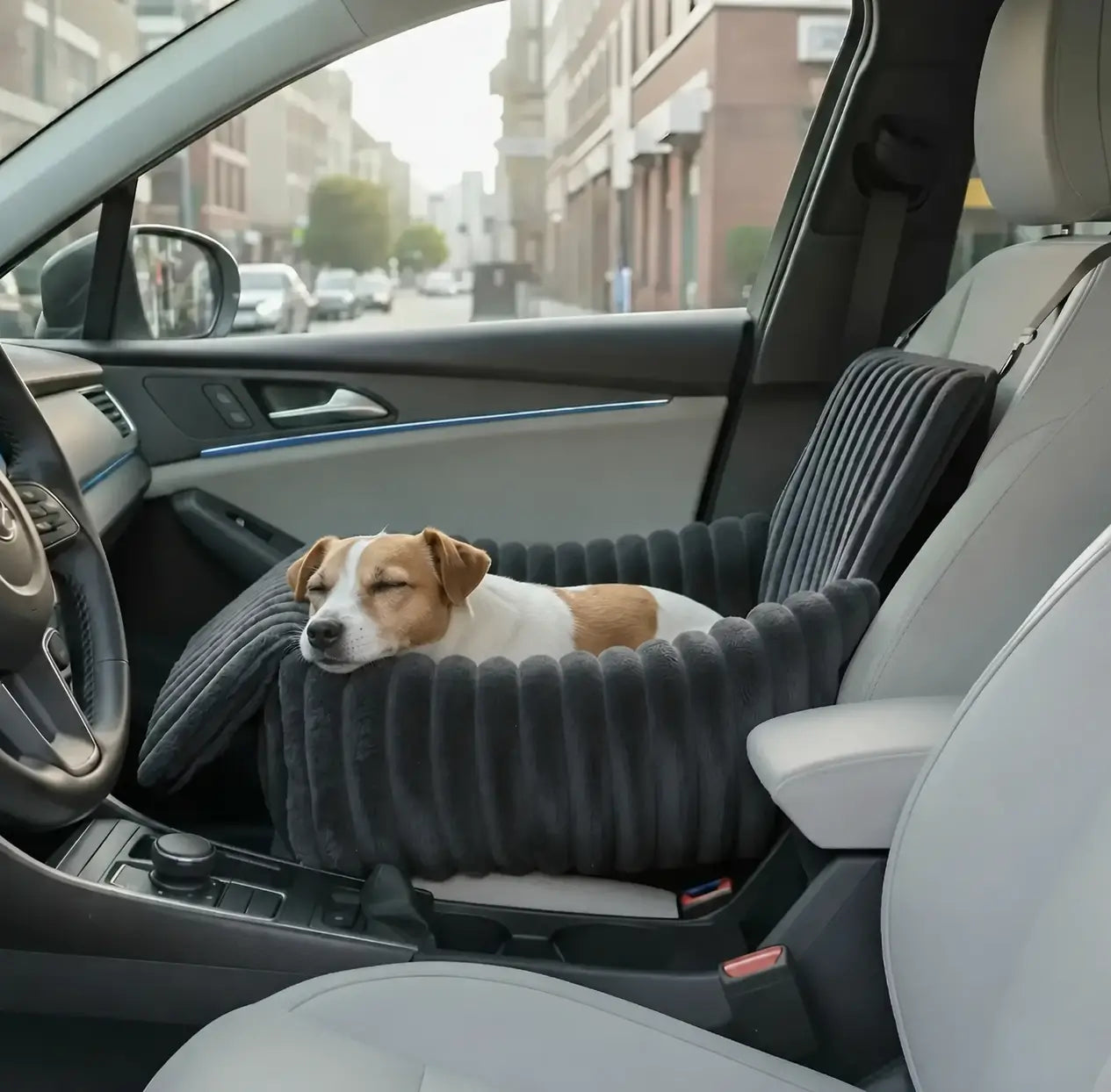 MrFluffyFriend® - Siège Auto Douillet & Sécurisé pour Chien