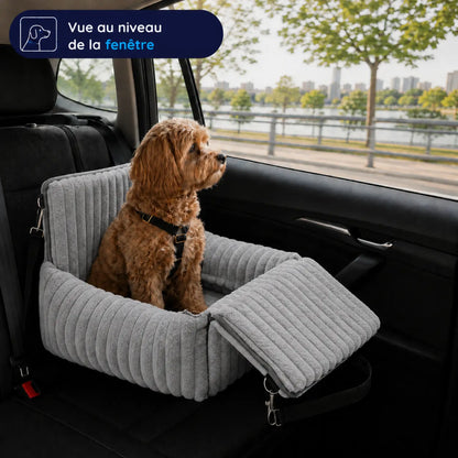 MrFluffyFriend® - Siège Auto Douillet & Sécurisé pour Chien